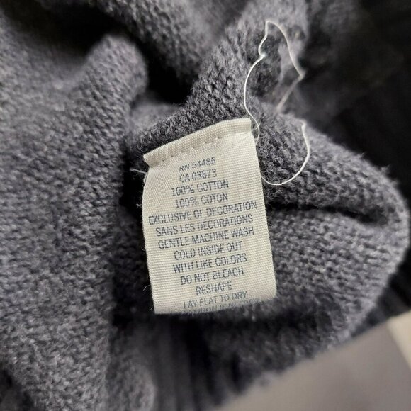 American Eagle Outfitters XXL Gray Cotton Half-Zip Sweater - Picture 5 of 6